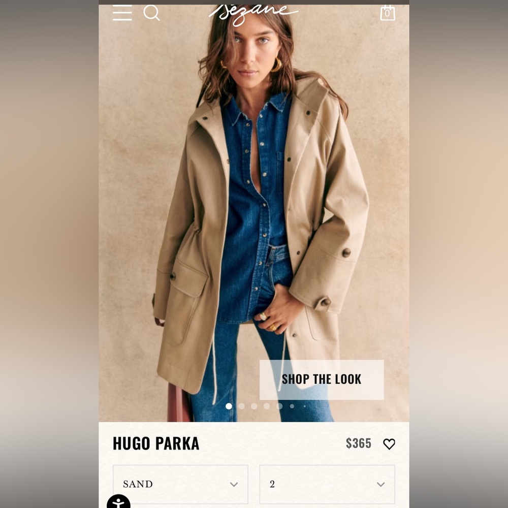 Sézane Trench Parka